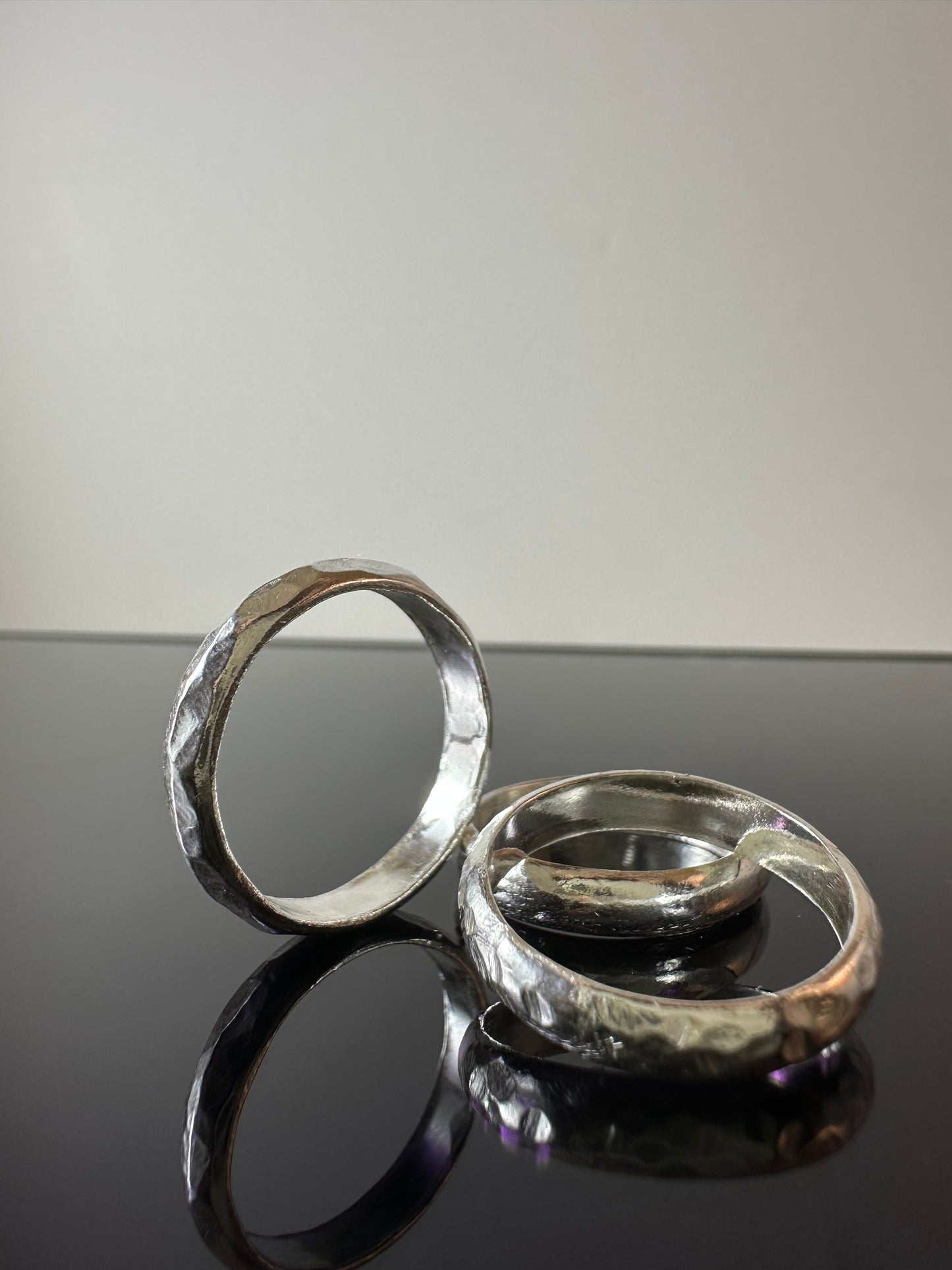 999 Silver Rounded/Textured 2.8mm Ring
