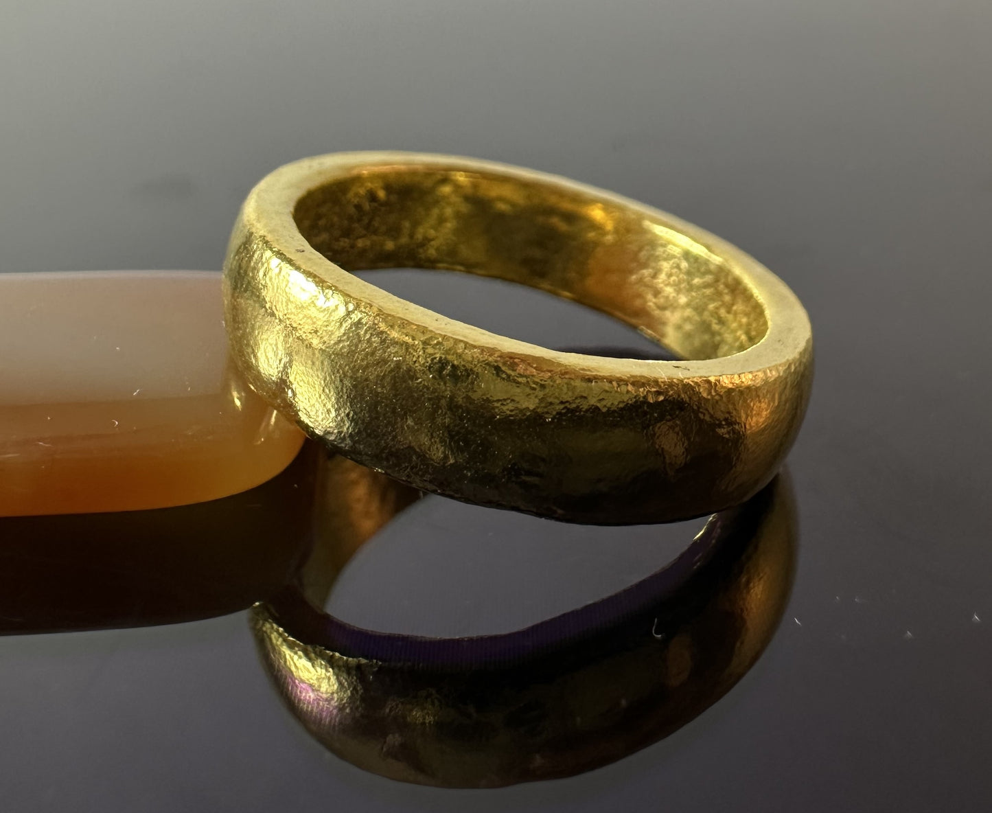 24K Gold Rounded 5.5mm Ring