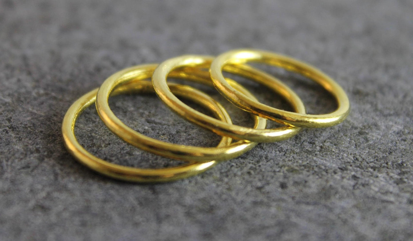 24K Gold Stacking 1.6mm Ring
