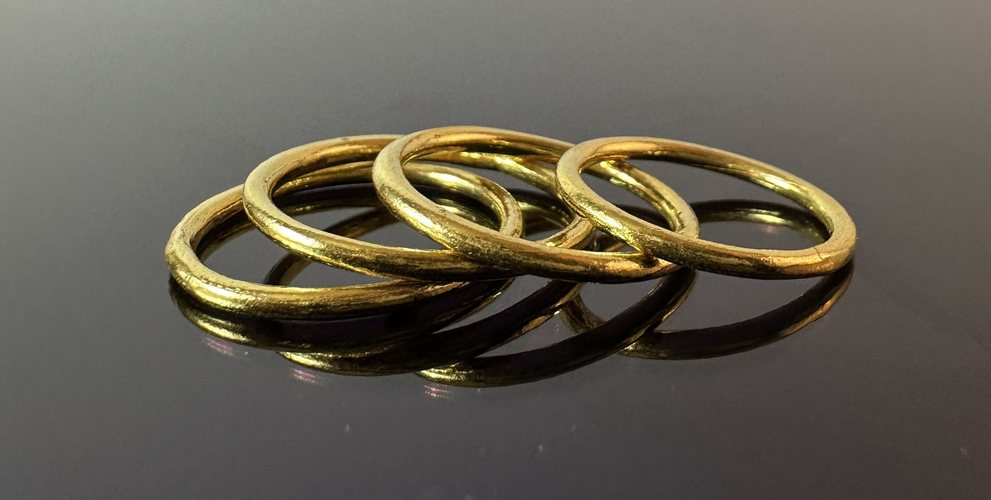 24K Gold Stacking 1.6mm Ring