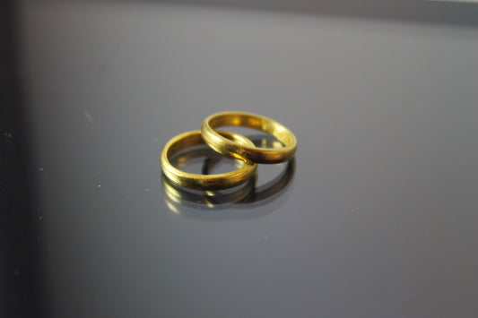 24k Gold Rounded 2.8mm Ring