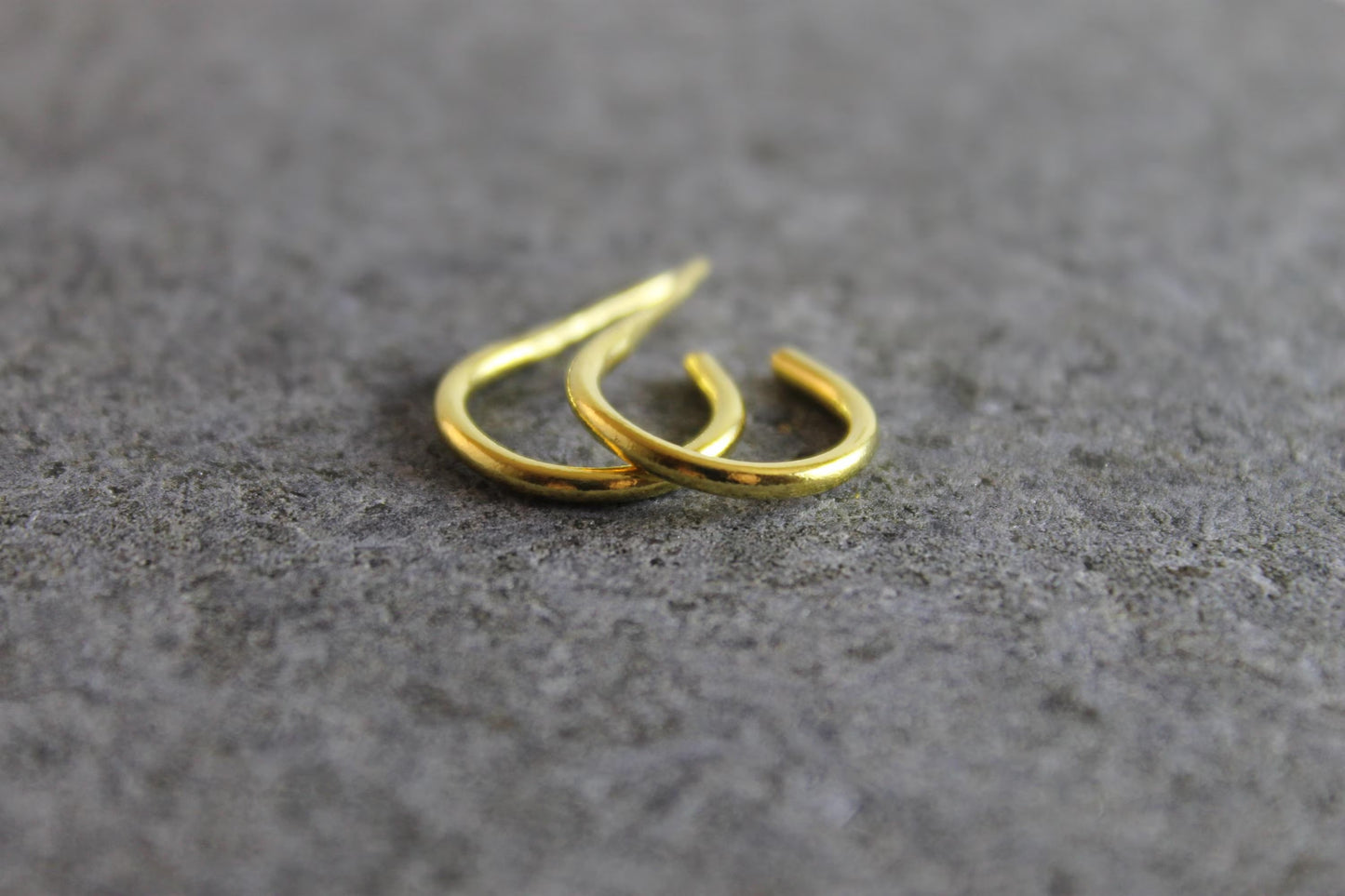 24k Gold 1.6mm Small Loop Earrings