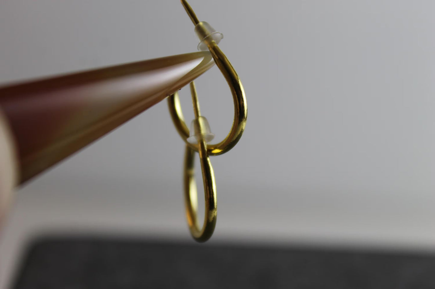 24k Gold 1.6mm Small Loop Earrings