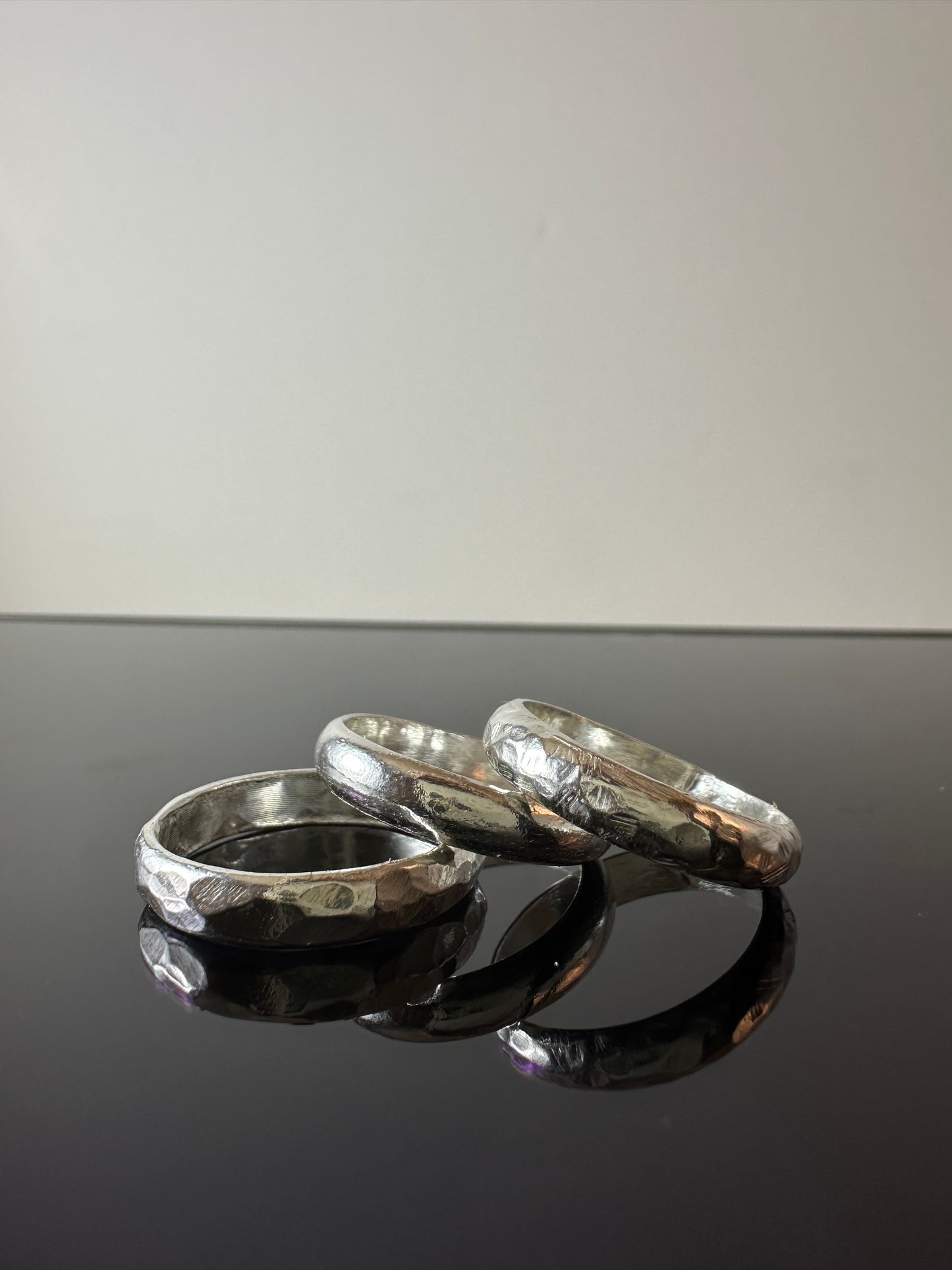 999 Silver Rounded/Textured 2.8mm Ring