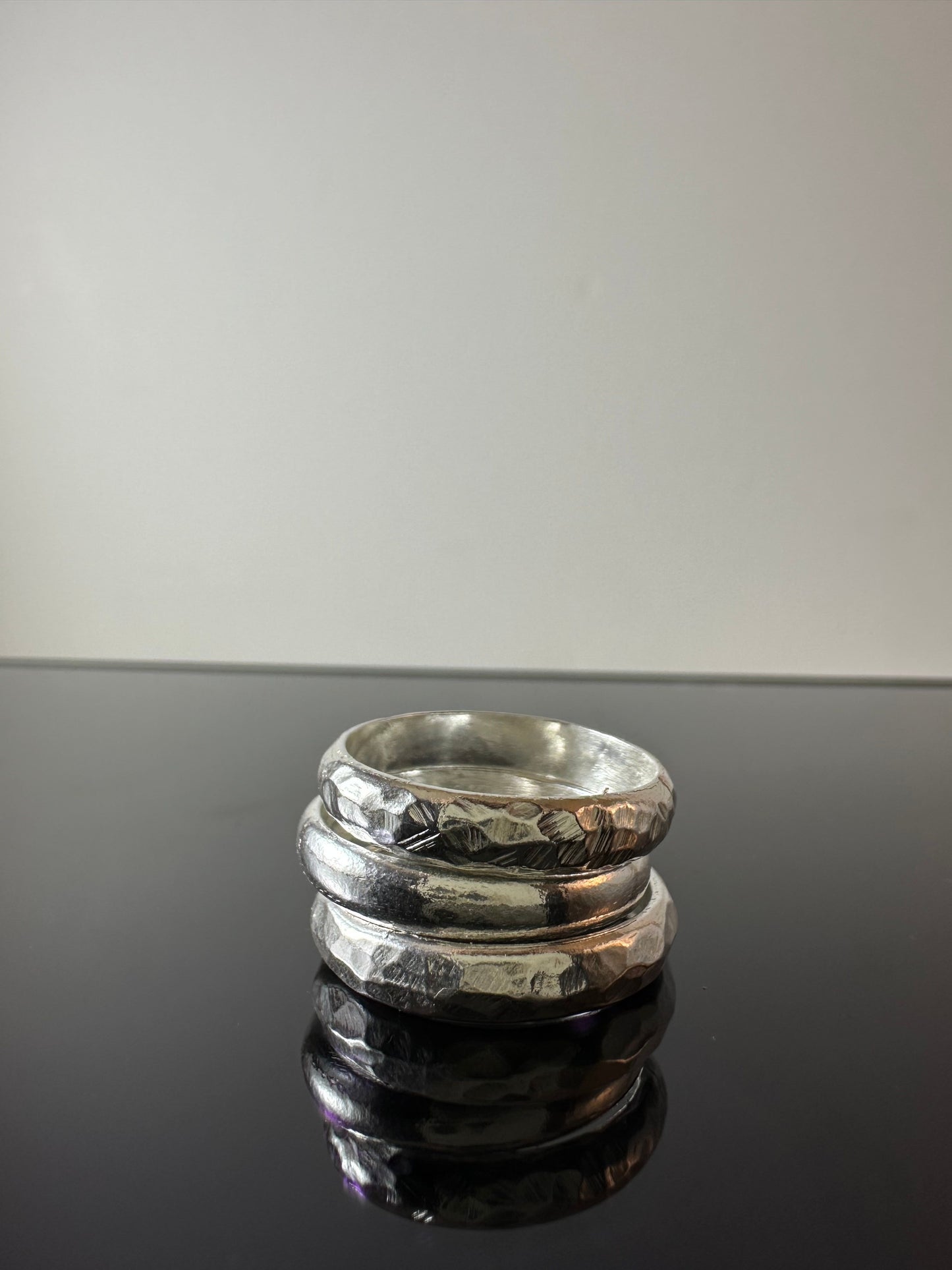 999 Silver Rounded/Textured 2.8mm Ring