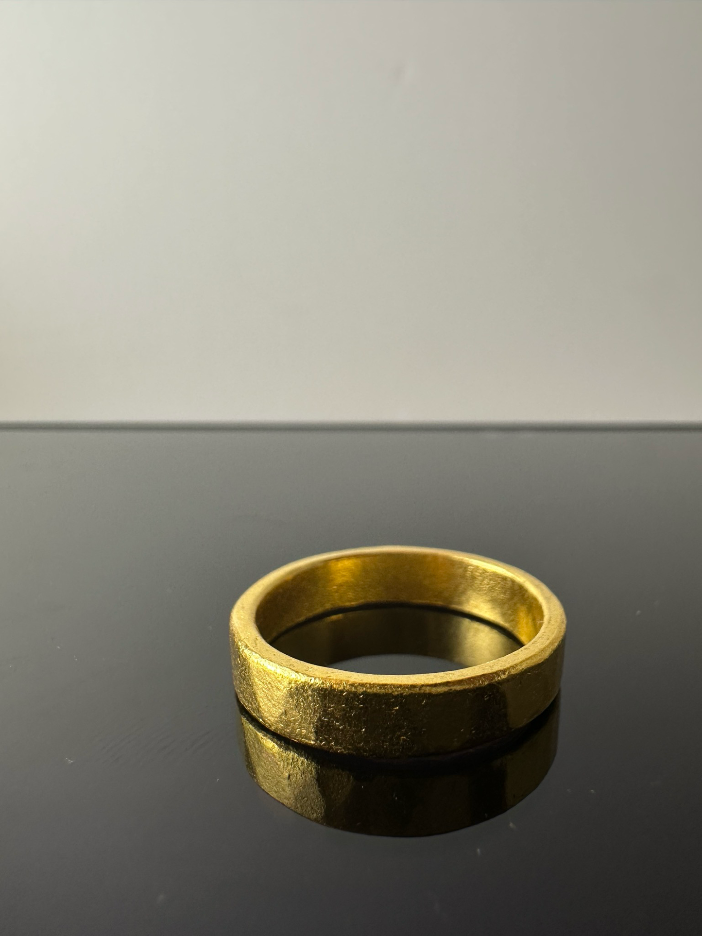 24K Gold 5mm Textured Ring