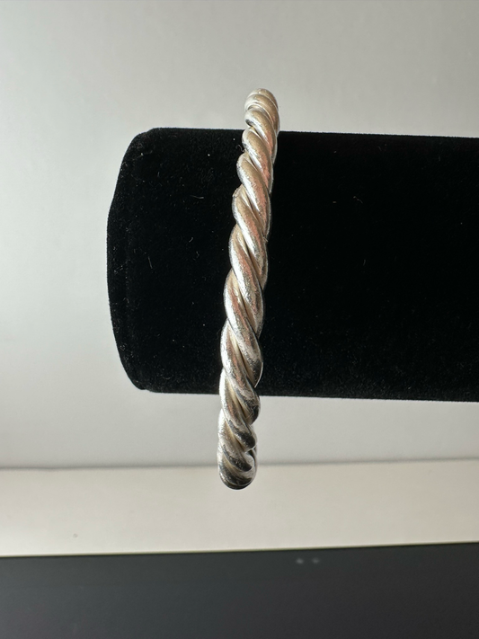 999 Pure Silver Twist Bracelet
