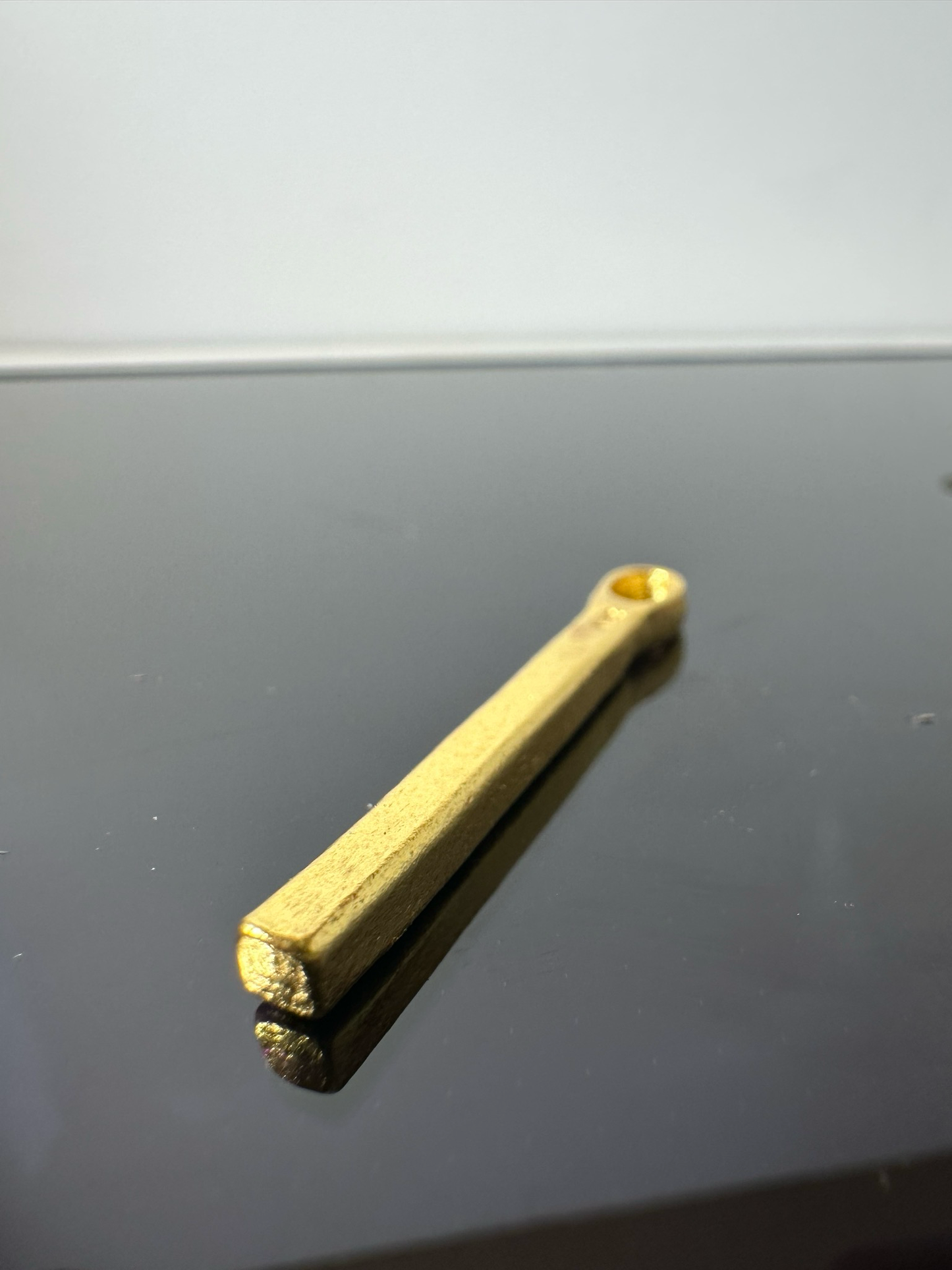 24K Gold Bar Pendant