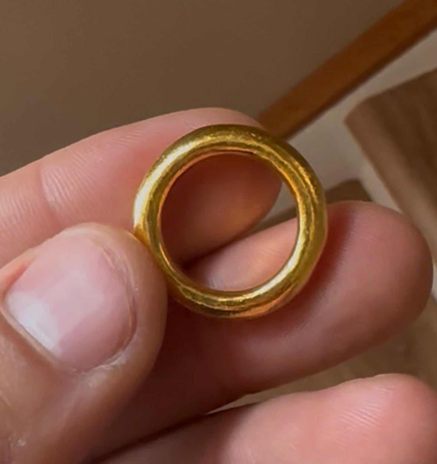 24K Gold 5mm Donut Band