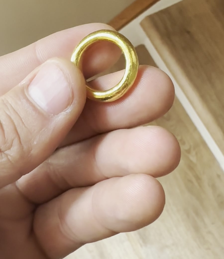 24K Gold 5mm Donut Band