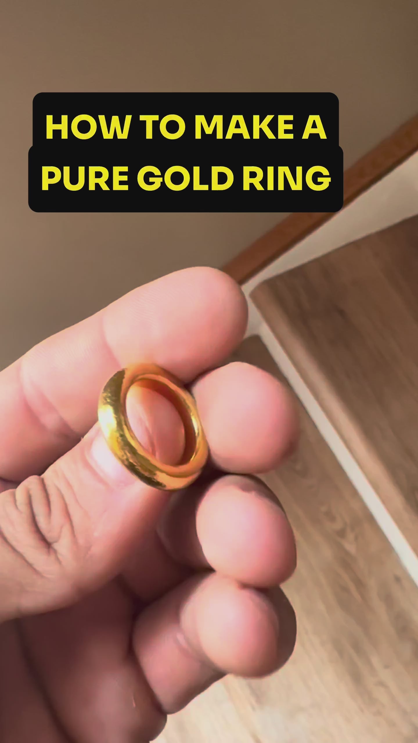 Crafting the 24K Gold Donut Band