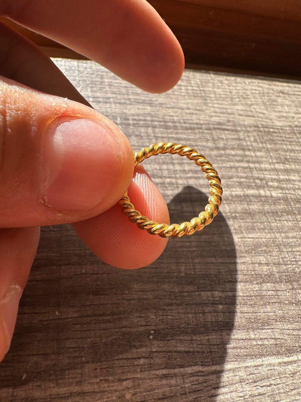 24K Gold 3mm Twist Band