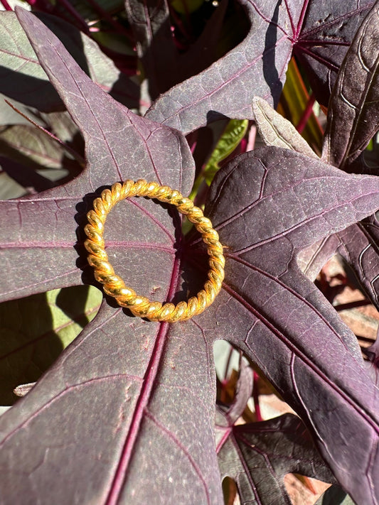24K Gold 3mm Twist Band